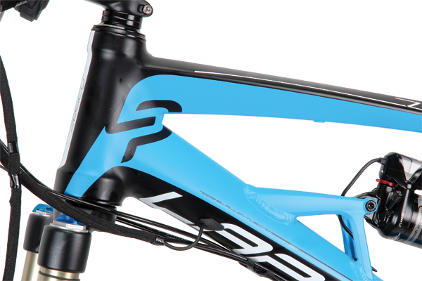 Nice tube profiles and seamless junctions all add up to a first-rate finish on the Zesty—this is a sexy looking bike!