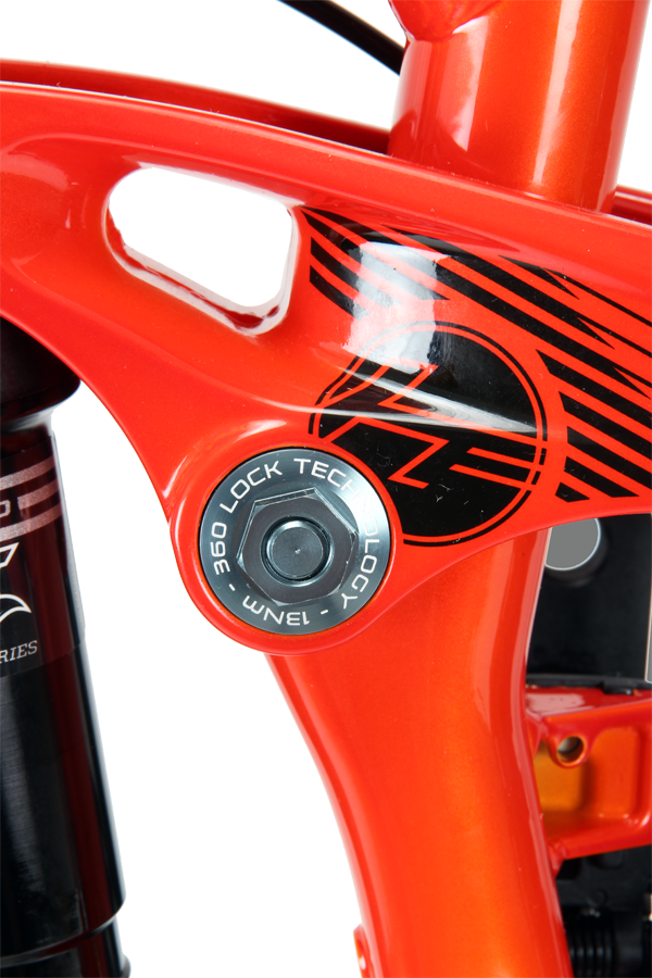This pivot came loose initially but once sorted the rear suspension remained hassle free through seven months of riding.