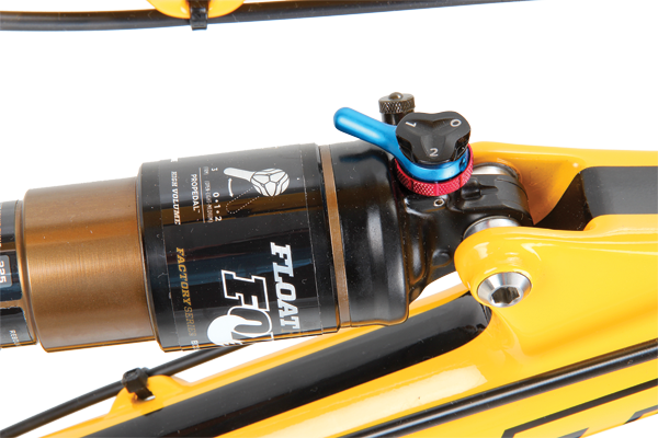 Expect to see a Fox CTD shock for 2013. If anything it will be a better match for the VPP suspension, as the firmer ‘ProPedal 3’ setting was unnecessarily stiff.