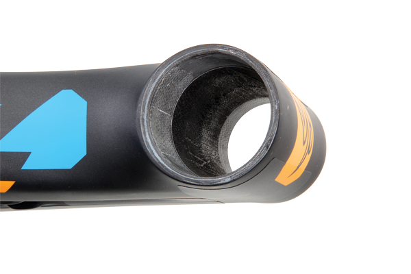 The carbon has a super clean finish, both inside and out.