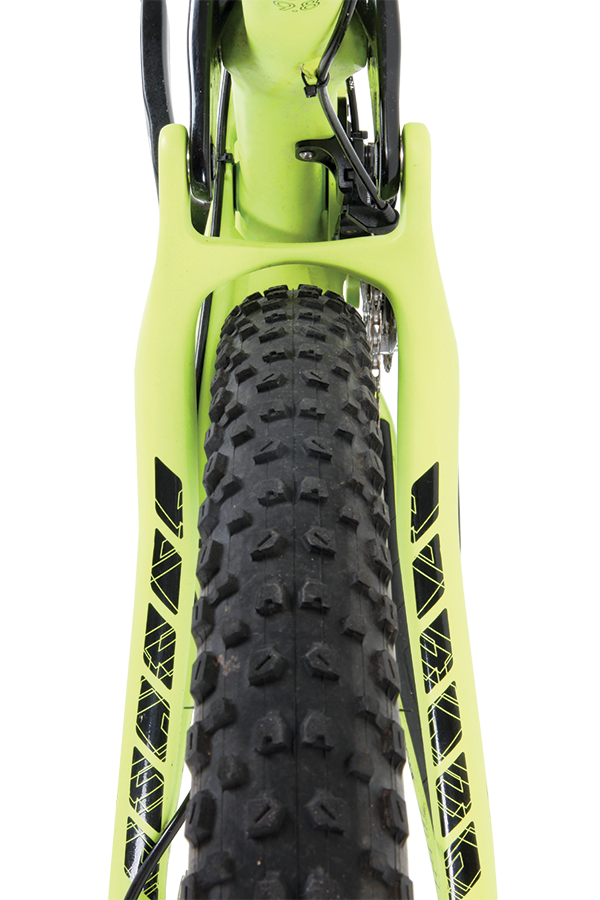 Plenty of clearance here for meaty tyres.