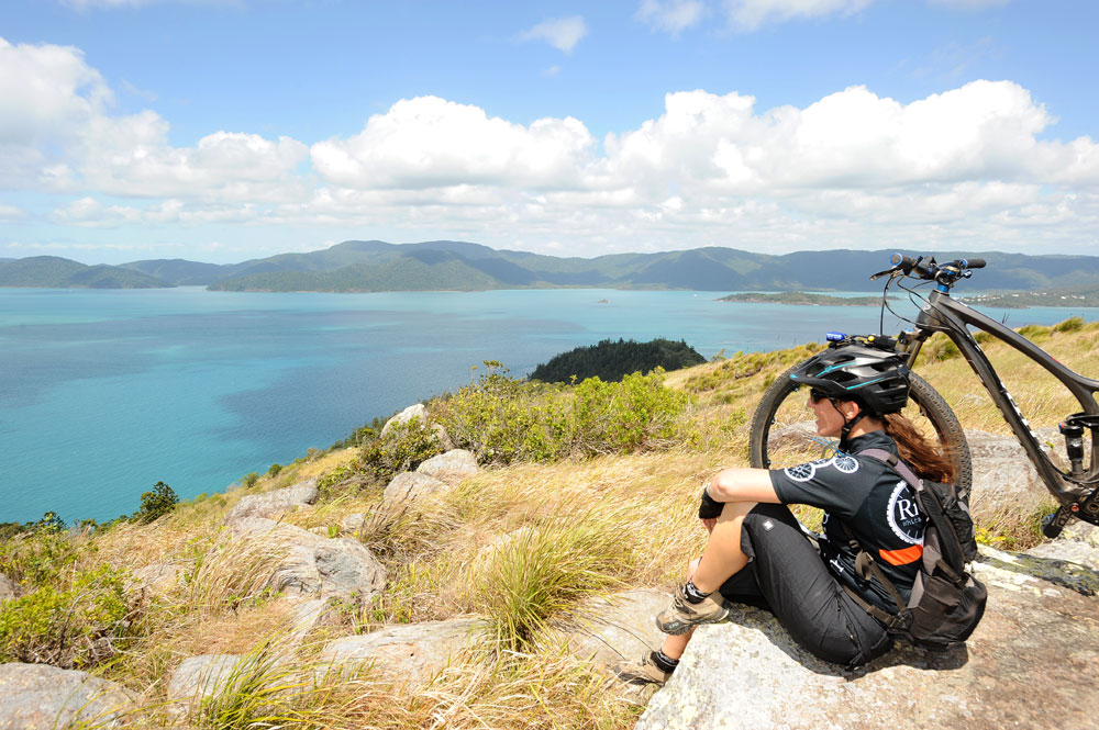 Soaking in the scenery on South Molle Island.