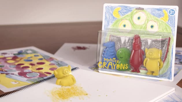 monster crayons