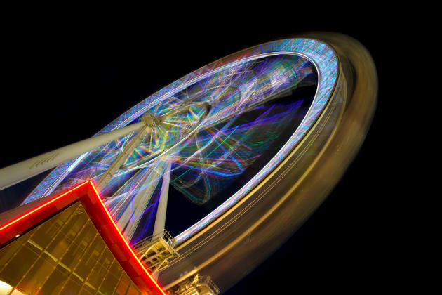 A long exposure taken at night of the Melbourne Star. Nikon D800, 14-24mm f/2.8 lens, 180s @ f22, ISO 50.