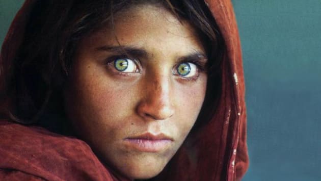 Steve McCurry's haunting image of Sharbat Gula, the 'Mona Lisa of the Afghan war'.