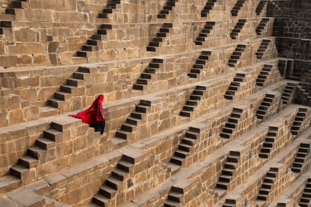 India. This place immediately reminded me of the graphic work of Maurits Cornelis Escher, notably expressed through his art of creating optical illusions by playing with lines. ©Steve McCurry/Vacheron Constantin