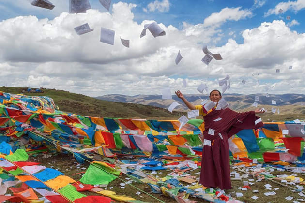 Monk Of Ya Qing Monastery. © David Nam Lip Lee.