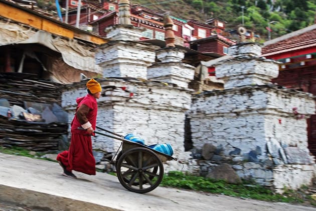 Monk Of Ya Qing Monastery. © David Nam Lip Lee.
