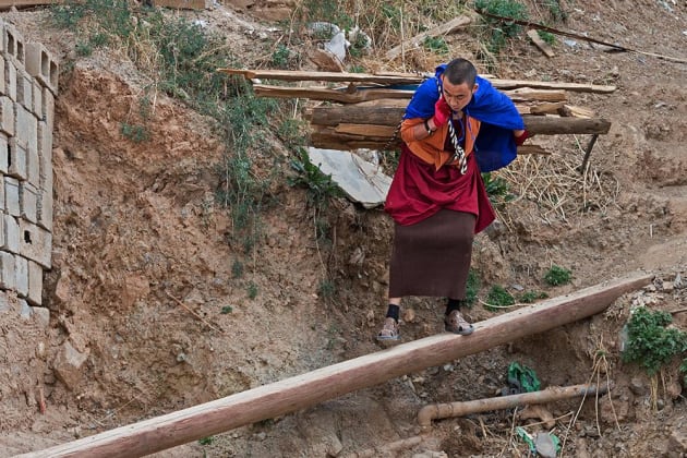 Monk Of Ya Qing Monastery. © David Nam Lip Lee.