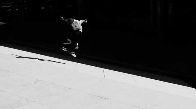 Skate and dark light by Pierre Lebret