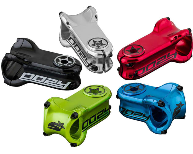 The matching Spank Oozy stem will complement either of their trail handlebars. They come in a range of anodised colours too.