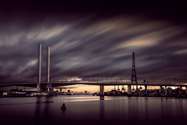 Long exposure of the Bolte Bridge.