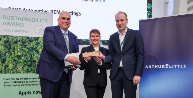 BASF wins award for advancing sustainable auto paintshop operations