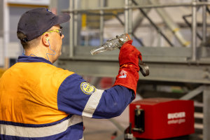 Visy supersite produces first glass bottles