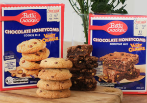 Betty Crocker joins forces with Violet Crumble in bakery aisle