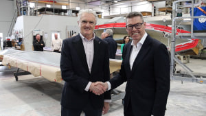Ocius Bluebottle hull christened