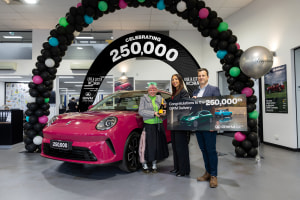GWM celebrates 250,000 Australian sales with flamingo pink ORA 5