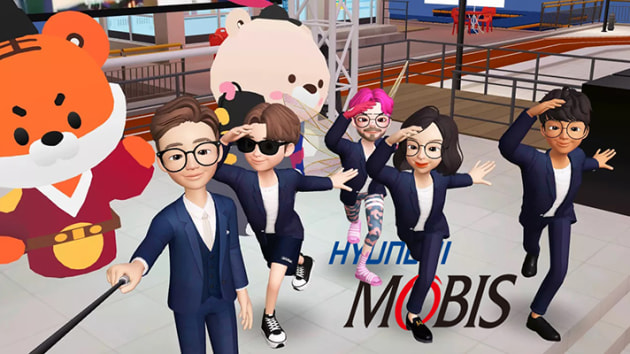 Hyundai team completing their new employee training in ZEPETO.