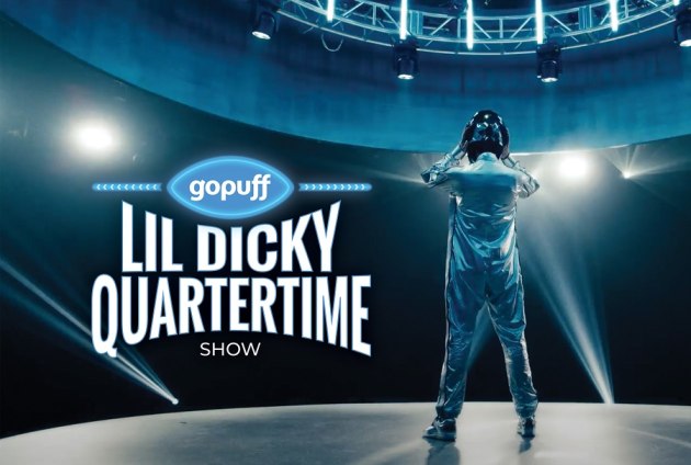 Gopuff LilDicky QuartertimeShow_Helmet w Logo