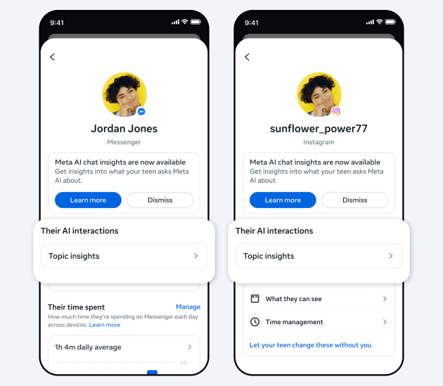 Meta give parents access to their teens' AI history