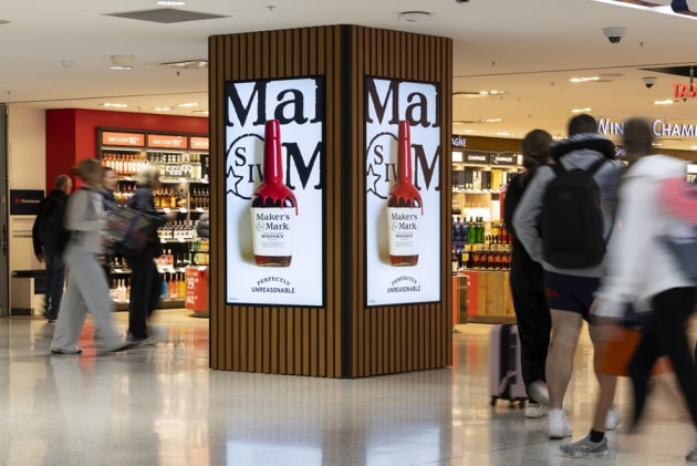 JCD T1 Arrivals - Retail - Makers Mark Sydney airport supplied july 2025