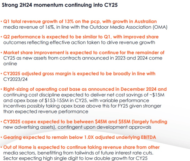 OML slide from presentation to AGM May 2025