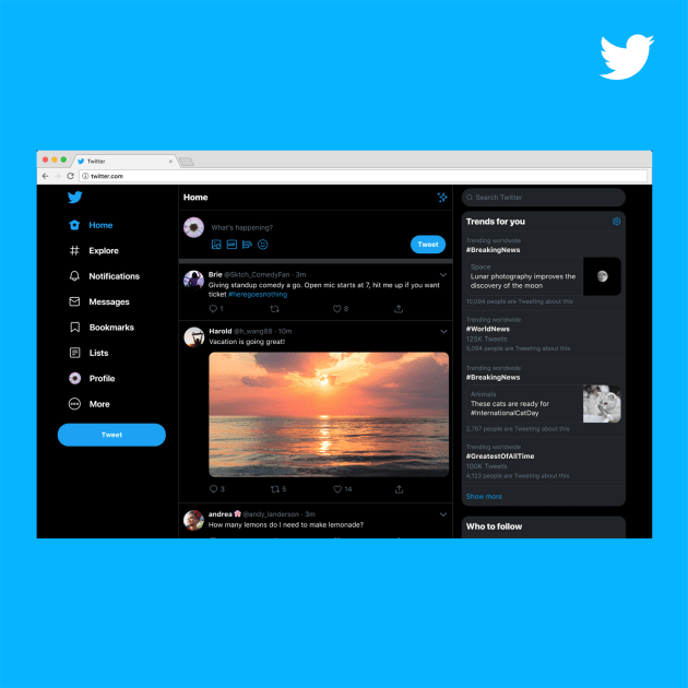 Twitter new look