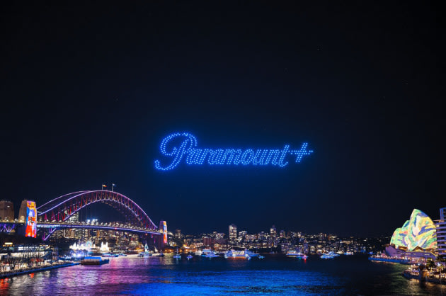 Paramount+ Drone Show at Vivid Sydney