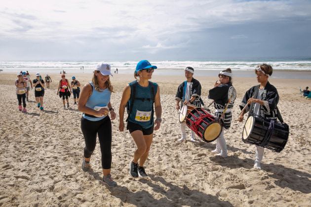 The stunning Byron Bay coastline was in full display.