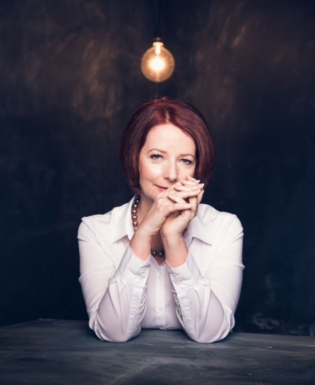 © Peter Brew-Bevan. Julia Gillard. Portrait hanging in the National Portrait Gallery as part of its permanent collection. Shot five days before the Rudd take-over in 2013.