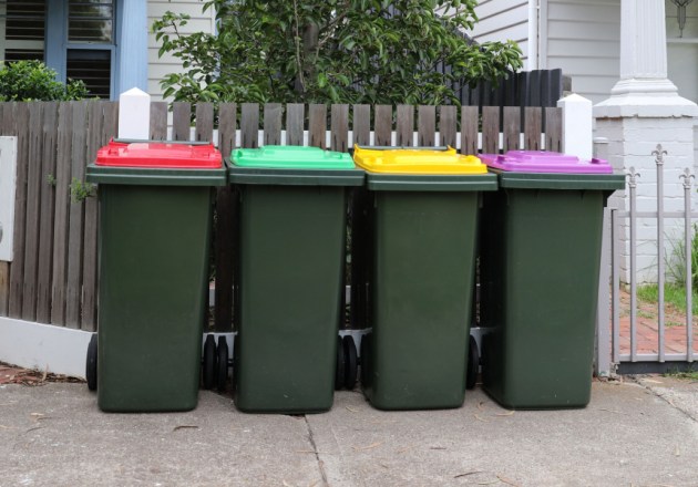 Victoria's new kerbside bin system includes a separate bin for glass recycling (image courtesy of the Victorian government)