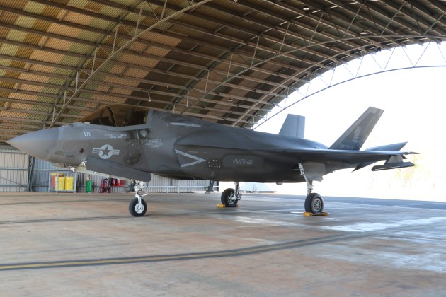 A USMC F-35B at Exercise Pitch Black 2022. (Nigel Pittaway)