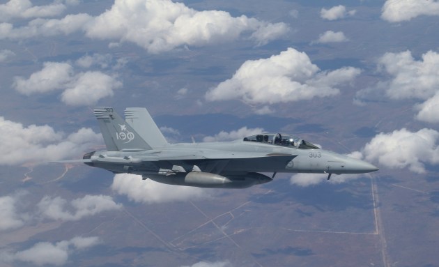 A RAAF EA-18G at Exercise Pitch Black 22. (Nigel Pittaway)