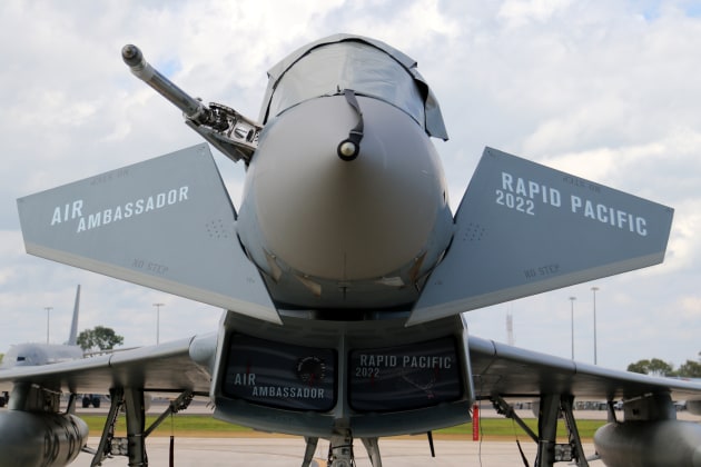 The Luftwaffe's 'Air Ambassador' Eurofighter. (Nigel Pittaway)