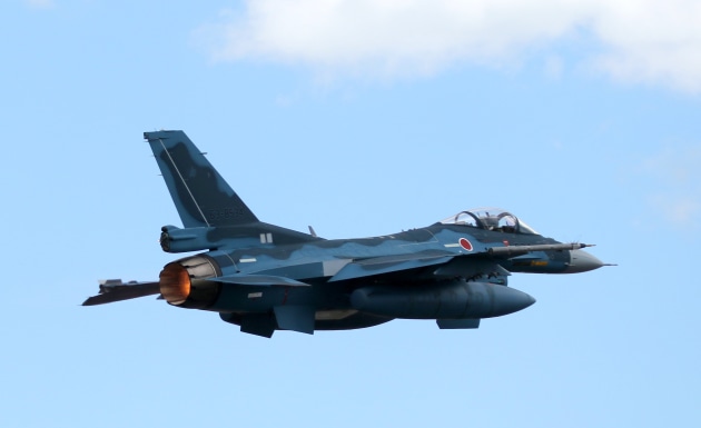 A JASDF F-2A takes to the skies at Exercise Pitch Black 22. (Nigel Pittaway)