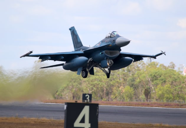 A JASDF F-2A at Exercise Pitch Black 22. (Nigel Pittaway)