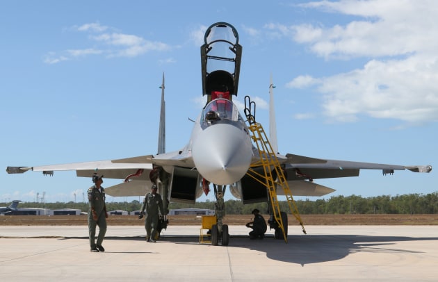 Along with the aircraft, around 100 IAF personnel were based in Darwin for the Pitch Black exercise. (Nigel Pittaway)