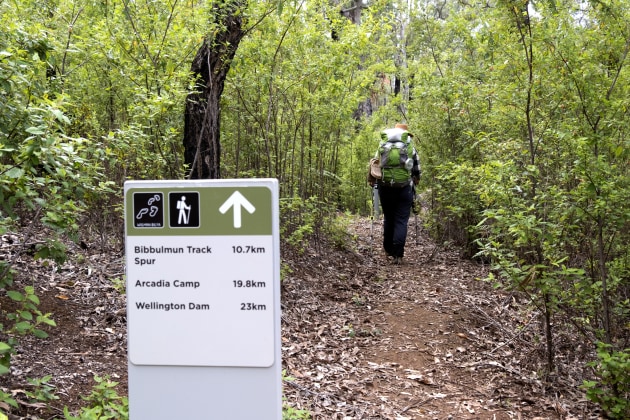 Updated trail signage is helpful on the walk.