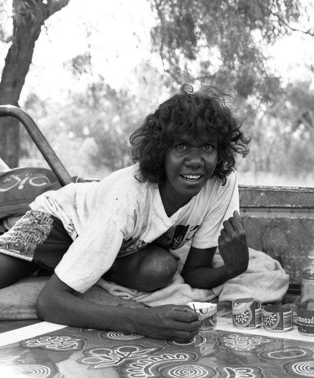 Artist Susan Hunter Petyarre. Image: Greg Weight/supplied