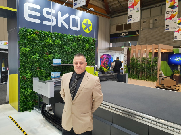 Smart and simple: Scott Thompson with the Esko Kongsberg C cutting table