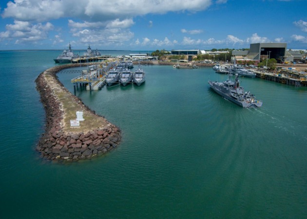 HMAS Childers prepares to come alongside HMAS Coonawarra.

Credit: Defence