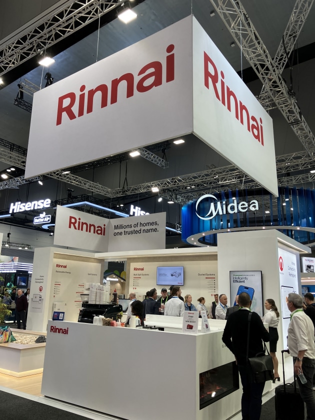 Rinnai showcased its latest technologies.