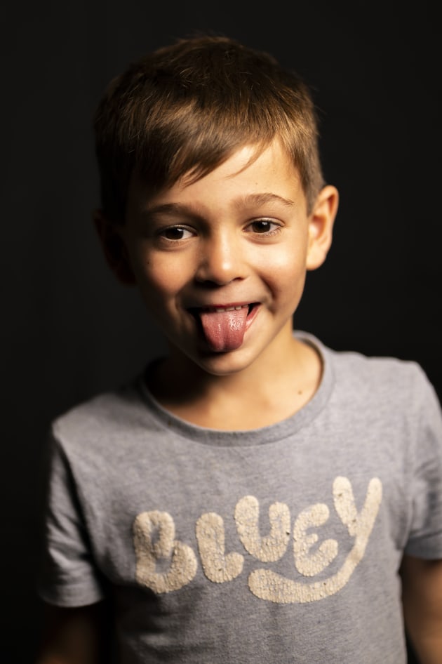 A portrait session with my son George shows how different colour balance values affect an image under 5500K lighting. Left to right, 2850K, 5500K and 7500K.