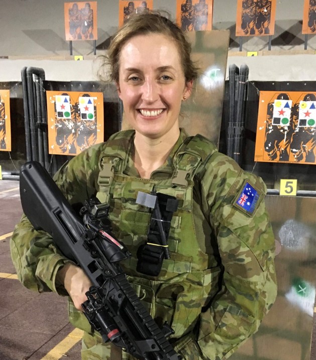 Winner of the Engineering category: Louise Burr of the RAAF.