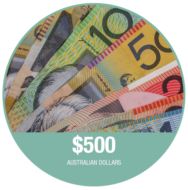$500 cash