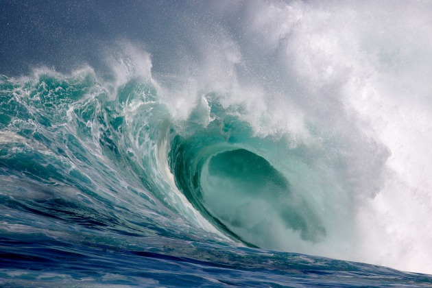 Honorable Mention, Above Water Seascapes. Photographer: Ken Findlay, www.unworldoceansday.org. Instagram: @kenfinphoto. A South Atlantic swell breaks on the Dungeons Reef off the Cape Peninsula, South Africa, shot while photographing a big-wave surf session in October 2017. It’s the crescendoing sounds of these breaking swells that always amazes me.