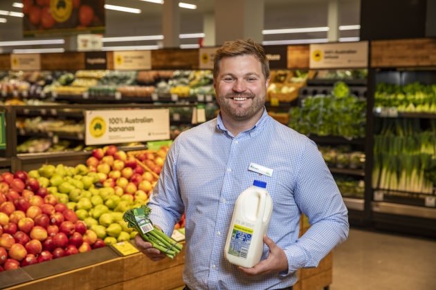 Adrian Cullen is proud of Woolworths hitting its green packaging milestone.