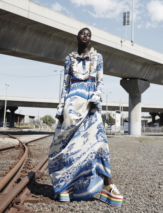 © Tintin Hedberg. Black Magazine – Adut Akech.