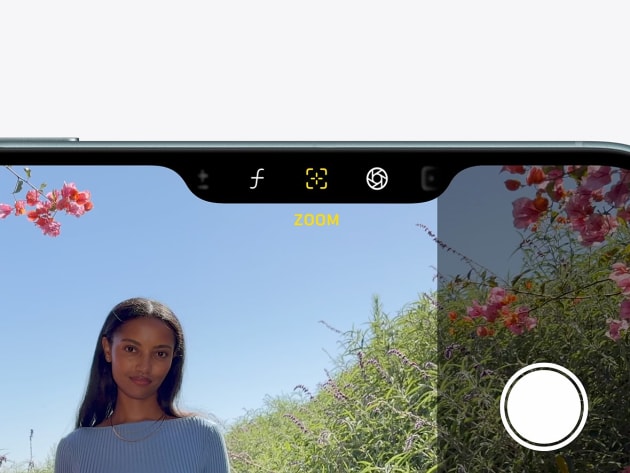Lightly double-tapping the Camera Control button brings up a choice of variables to adjust. Image: Apple