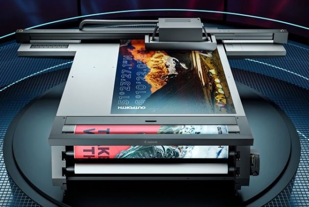 Coming to drupa: Canon Arizona 2300 flatbed FlxFlow